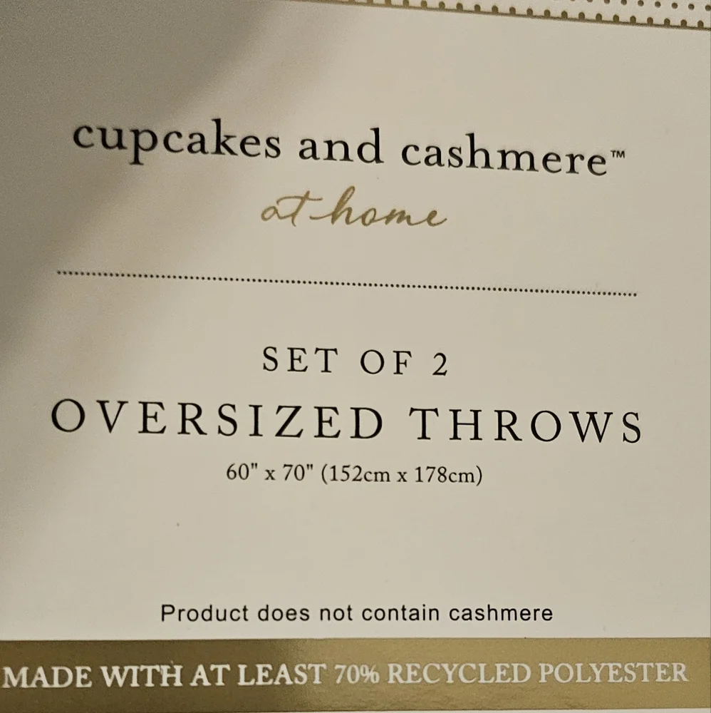 Cupcakes and cashmere Double blanket set